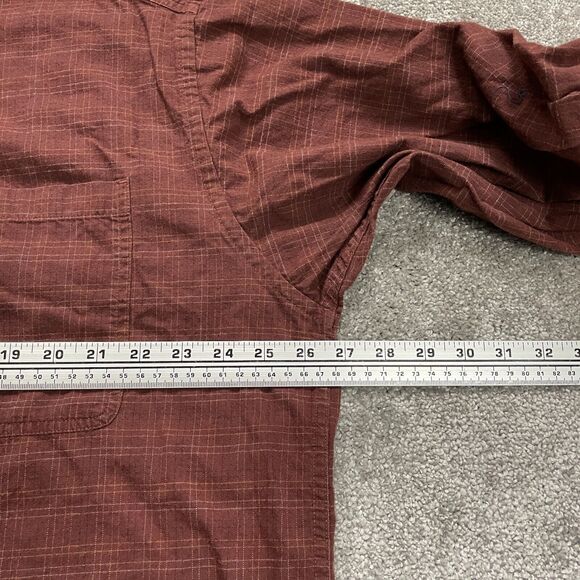 Columbia Flannel Shirt Men 2XL Brown Plaid Button Down Long Sleeve Pocket Casual - Picture 8 of 9